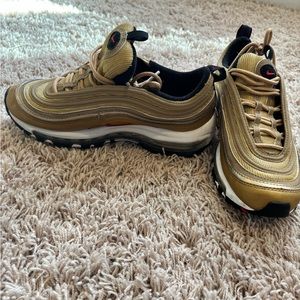 Boys Nike Air max 97 Gold bullet